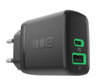 Green Cell PowerSource Duo30 30W USB-C USB-A Power Delivery czarny - 1528924 - zdjęcie 2